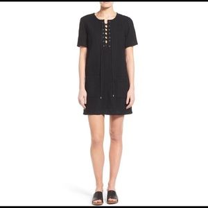 Kut From The Kloth Lace Up Black Dress